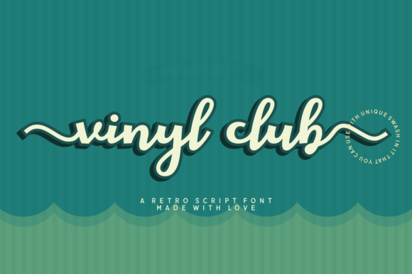 A Vinyl Club Font That Turns Campaigns Into Retro Statements