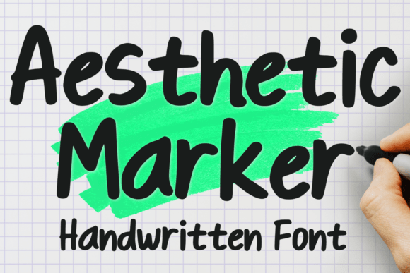 Aesthetic Marker: A Hand-Lettered Font for Crafters & Makers