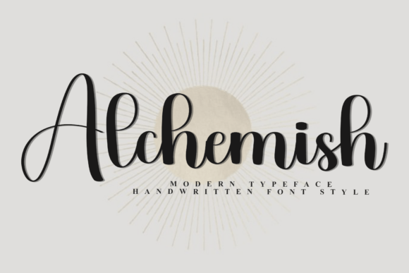 Alchemish: A Festive Script Typeface for Editorial Magic