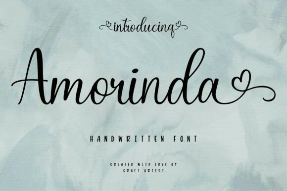 Amorinda: A Handwritten Script Font for Editorial Grace