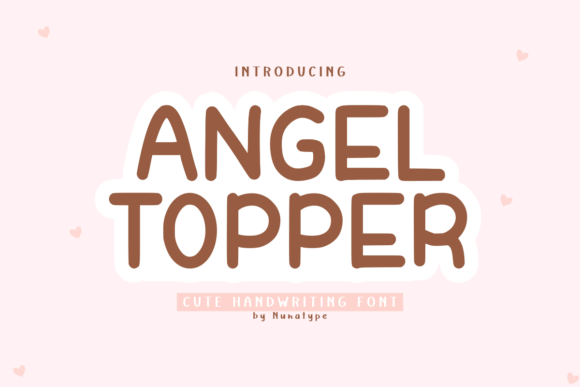 Angel Topper Font: Handwritten Charm for Web Design