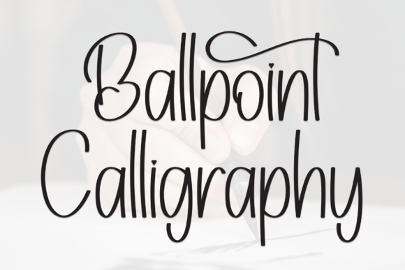 Ballpoint Calligraphy: A Script Font for Editorial Storytelling