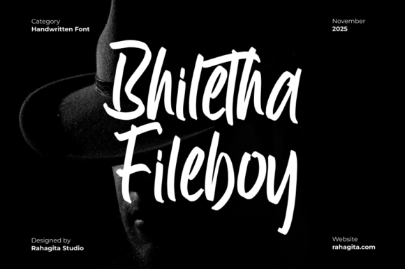 Bhiletha Fileboy: A Bold Brush Script Typeface for Brave Brands