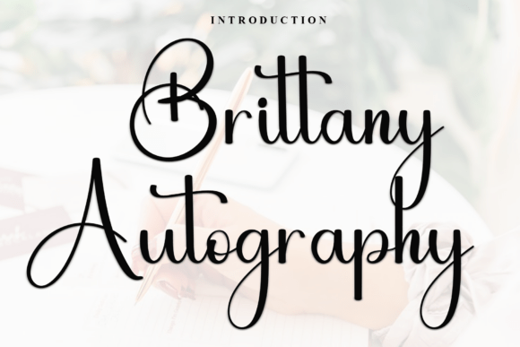 Brittany Autography: A Warm Script Font for Editorial Design