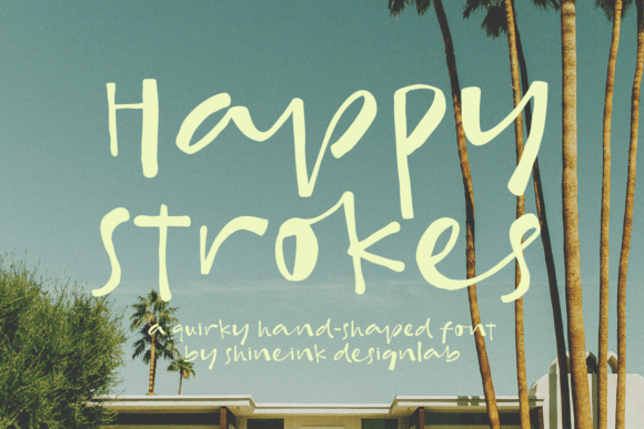 Happy Strokes: A Playful Font for Easy, Expressive Editorial Design