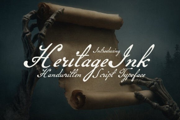 Heritage Ink: A Handwritten Script Typeface for Web Designers