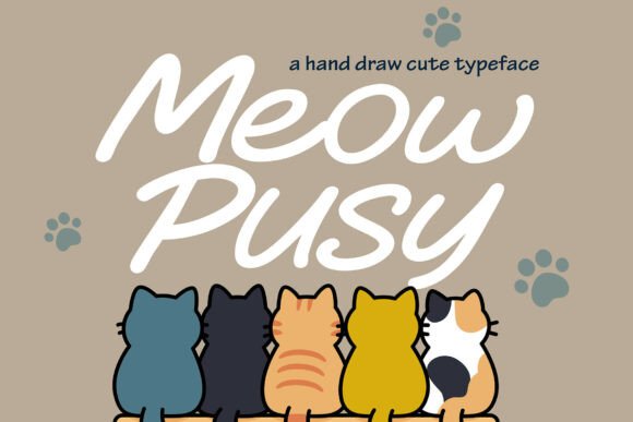 Meow Pusy Font for Crafters