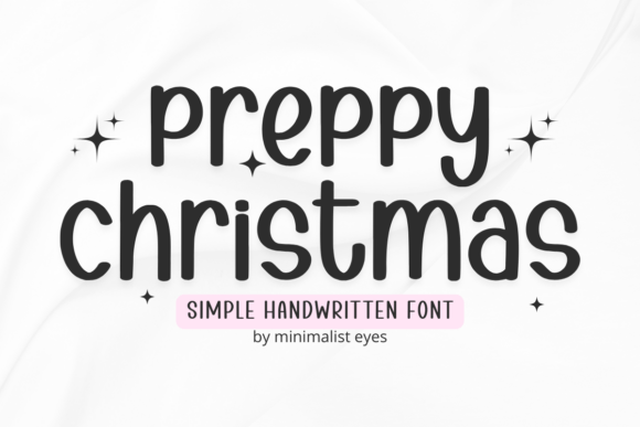 Preppy Christmas: A Whimsical Handwritten Font for Editorial Design