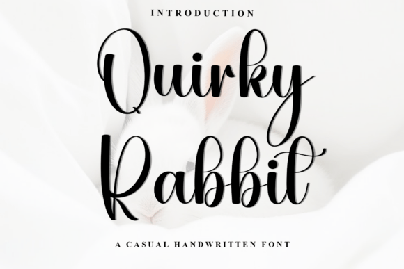 Quirky Rabbit: A Festive Display Font for Holiday Branding