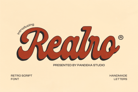 Realro Script Font: A 1960s Vibe for Web Projects