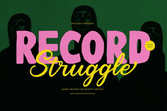 Record Struggle Font: Polishing Handmade Brand Visuals