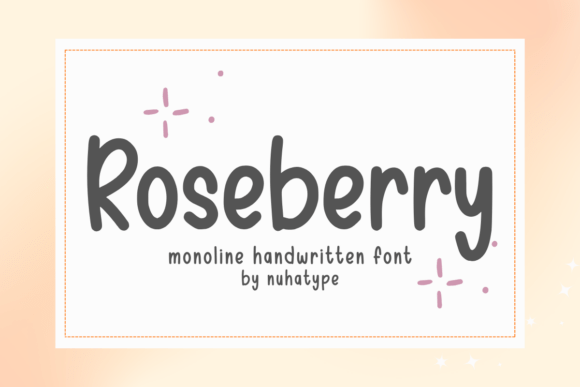 Roseberry: A Sweet Handwritten Font for Editorial Storytelling