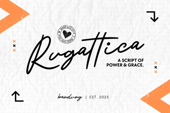 Rugattica Script: Bold Handwriting for Branding Projects