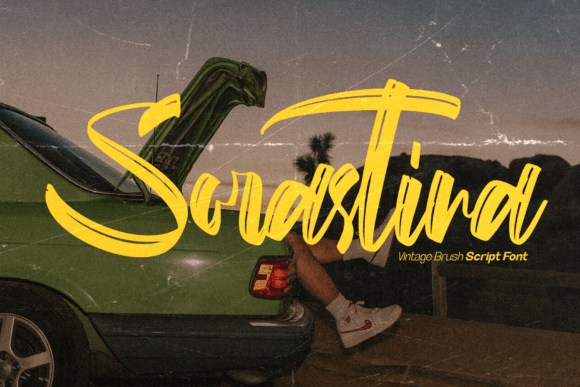 Sorastina: A Bold Brush Script Font with Retro Energy