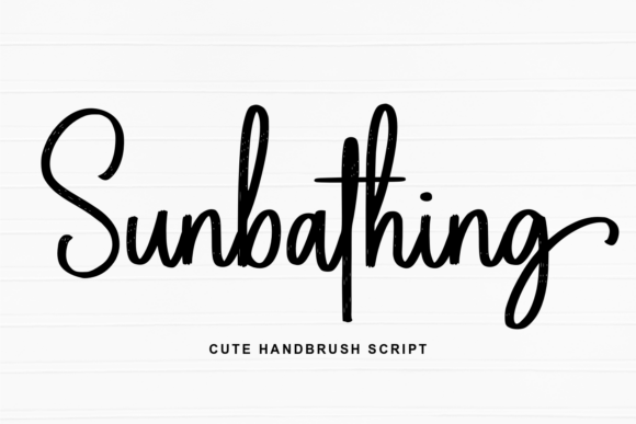 Sunbathing: A Warm Handbrush Script Font for Editorial Design