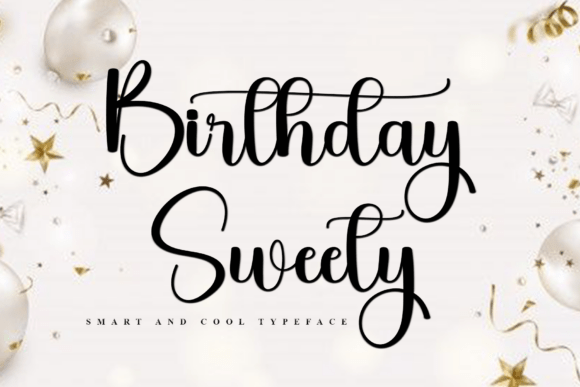 Testing Birthday Sweety: A Festive Script Font for Web Design