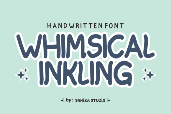 Whimsical Inkling: A Playful Handwritten Font for Editors